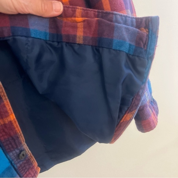 Old Navy Boys Lined Flannel Thick Size 10-12 Cotton Fall Back To School - Picture 3 of 6